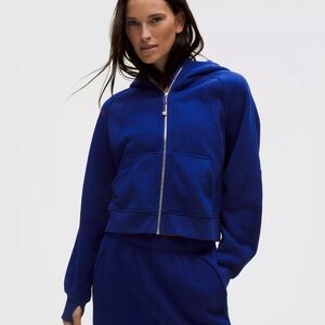 Lululemon Scuba Oversized Full-Zip Hoodie in Deep Sea Blue
